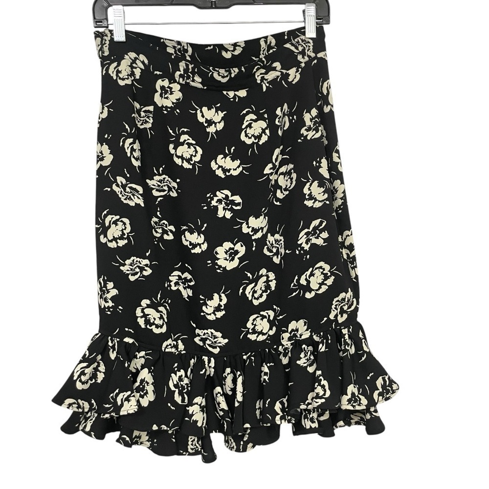 Polo Ralph Lauren Floral Black and Cream ruffle skirt size 4, Spring, Summer - Picture 4 of 16